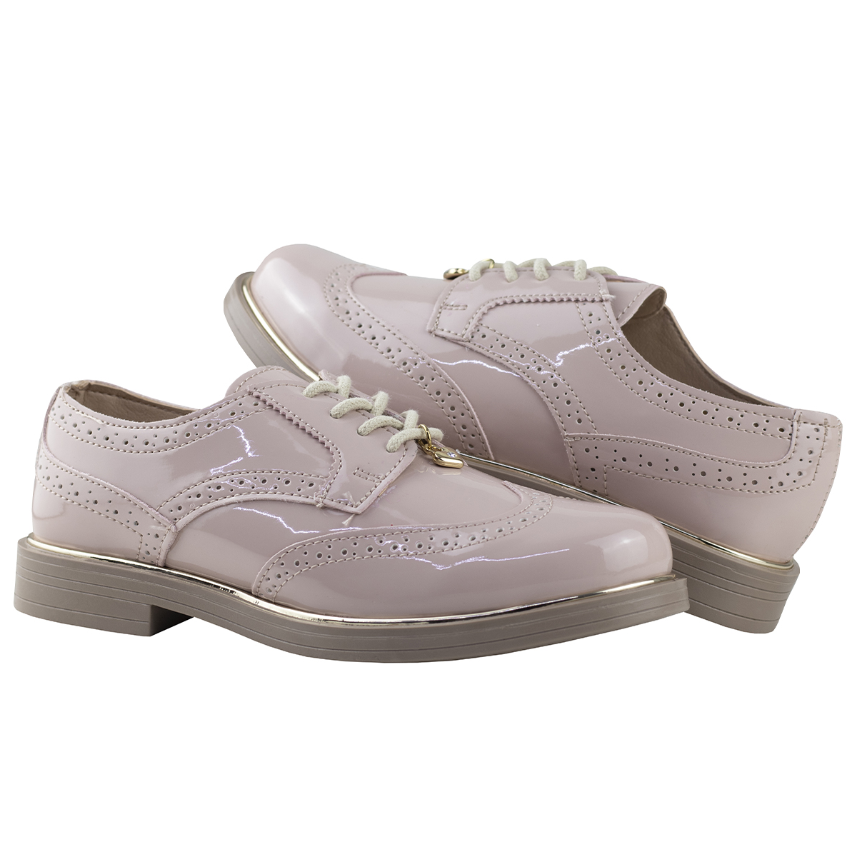 Zapatos Bostonianos De Charol Dama Chabelo C276-a Maquillaje