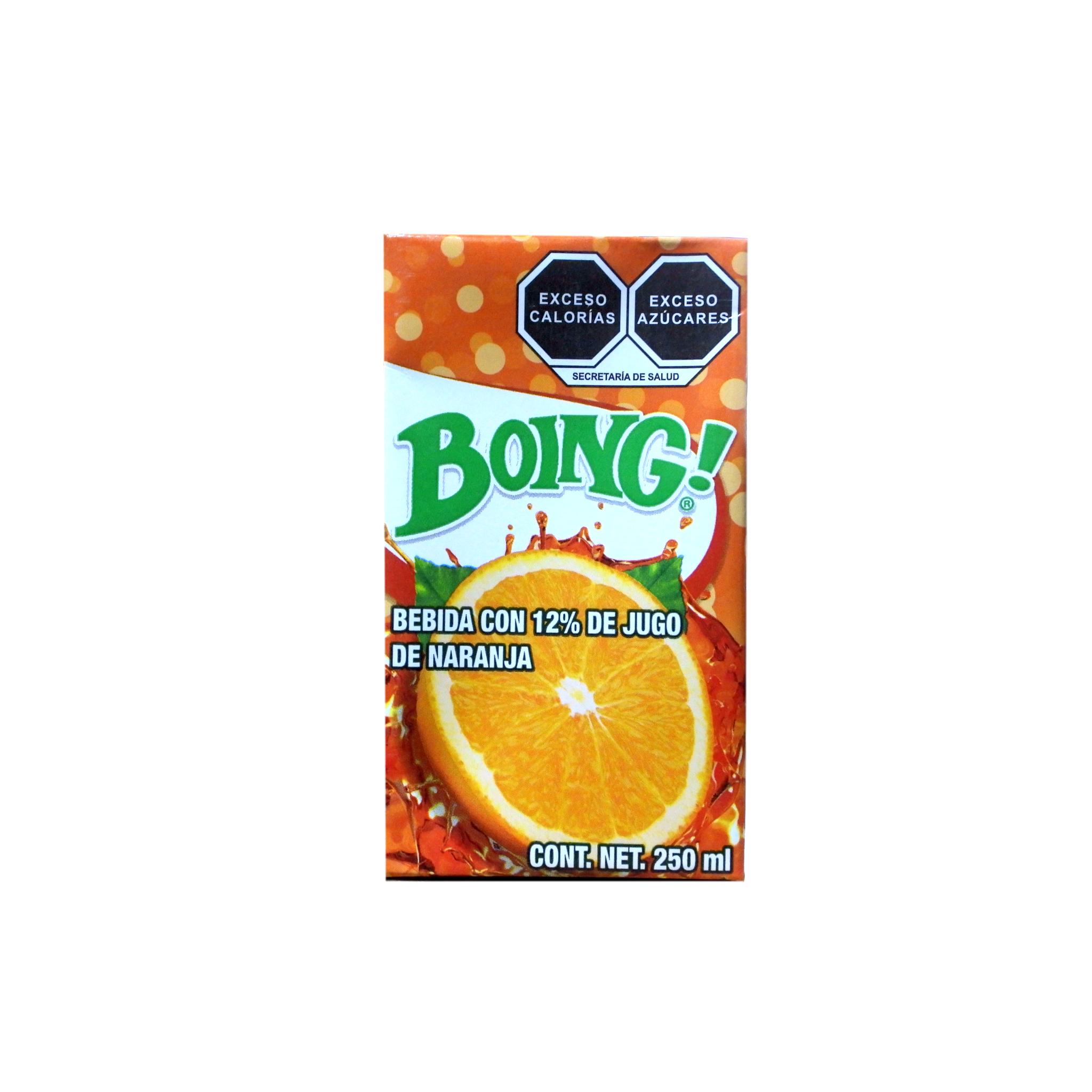 Jugo Boing 250ml Sabor Naranja