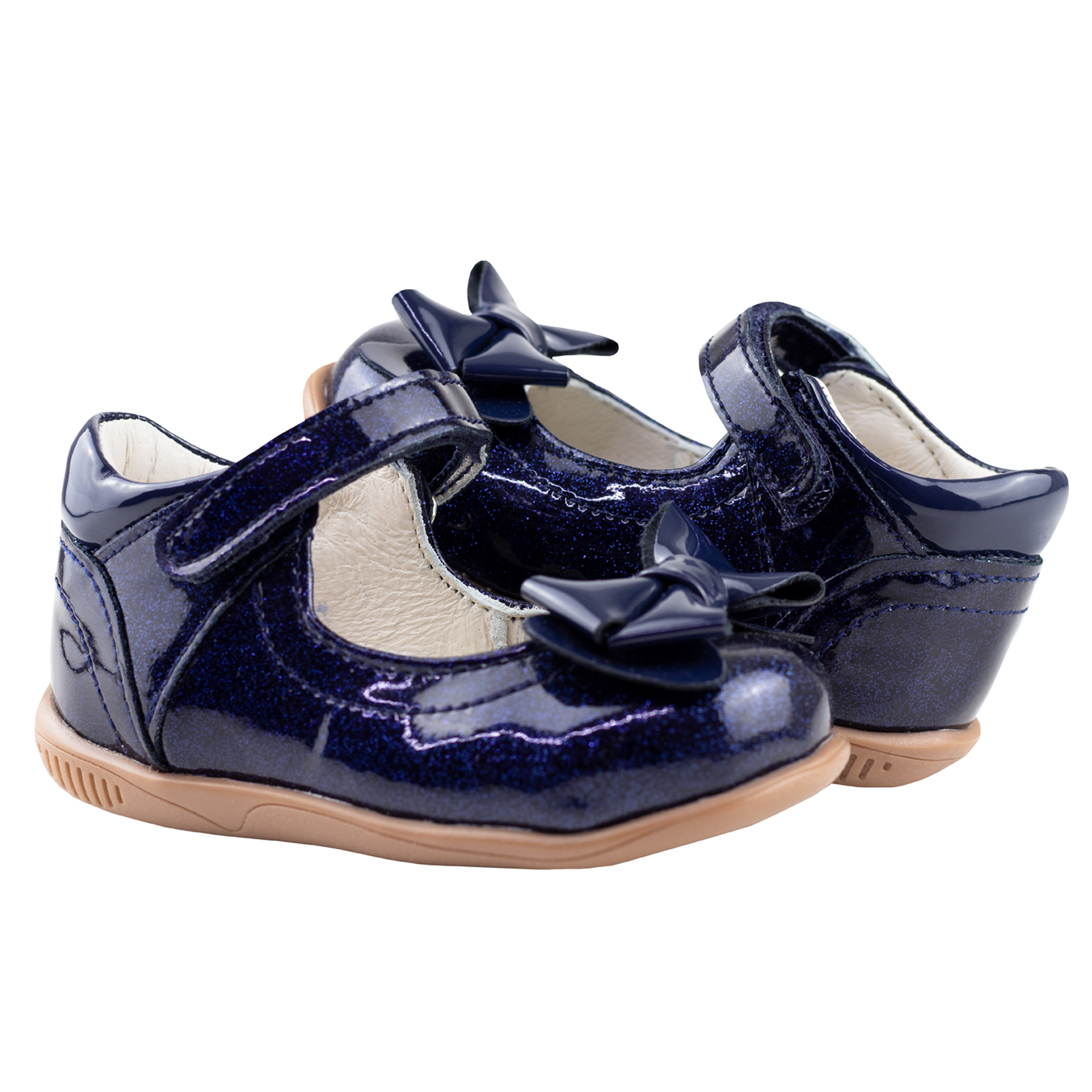 Zapato Para Bebe Niña Chabelo Con Moño Clasico C337-B Marino