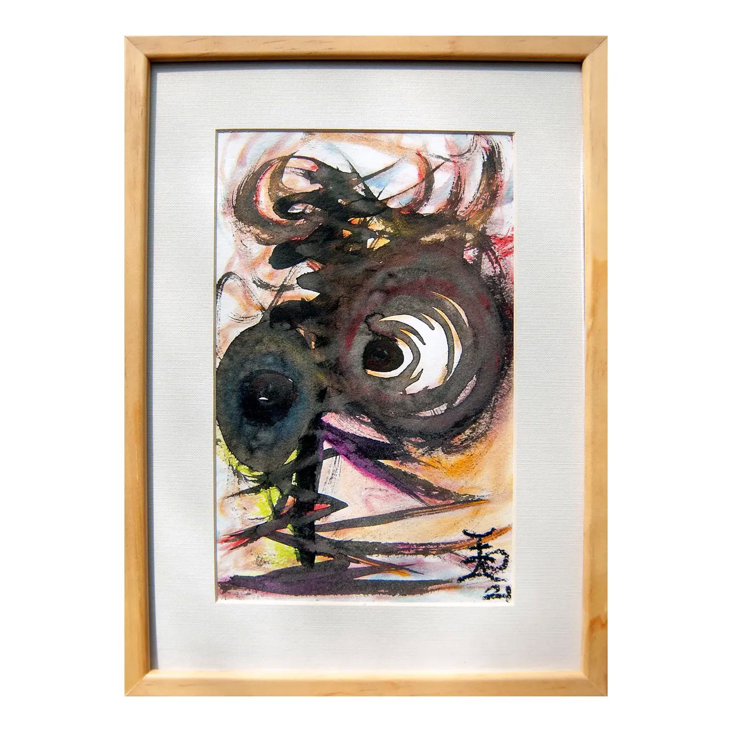 Pintura original - Técnica mixta - Enfoques - 16 x 25 cm - Cuadro decorativo