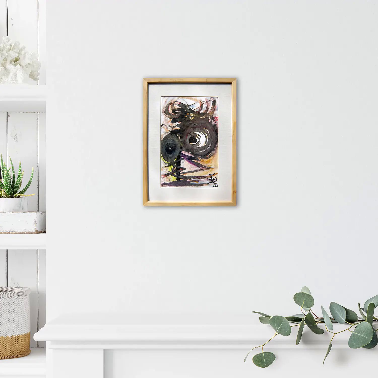 Pintura original - Técnica mixta - Enfoques - 16 x 25 cm - Cuadro decorativo