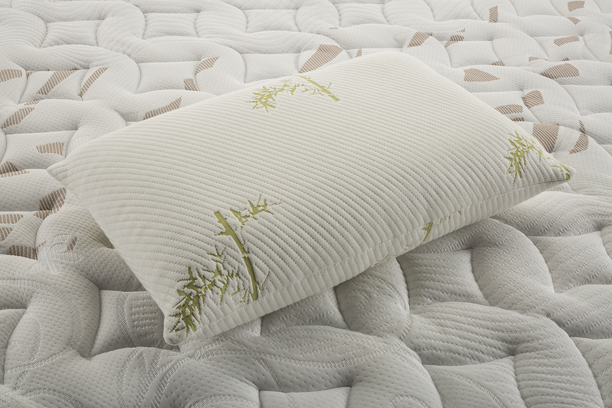 Almohadas Estándar (2 unidades) de Látex Natural con Funda de Bambú Lavable - 100% Antiácaros & Antibacterias - Firmeza Media/Firme - Ideal para dormir de lado - 70*50*12cm Lester Organic Látex 