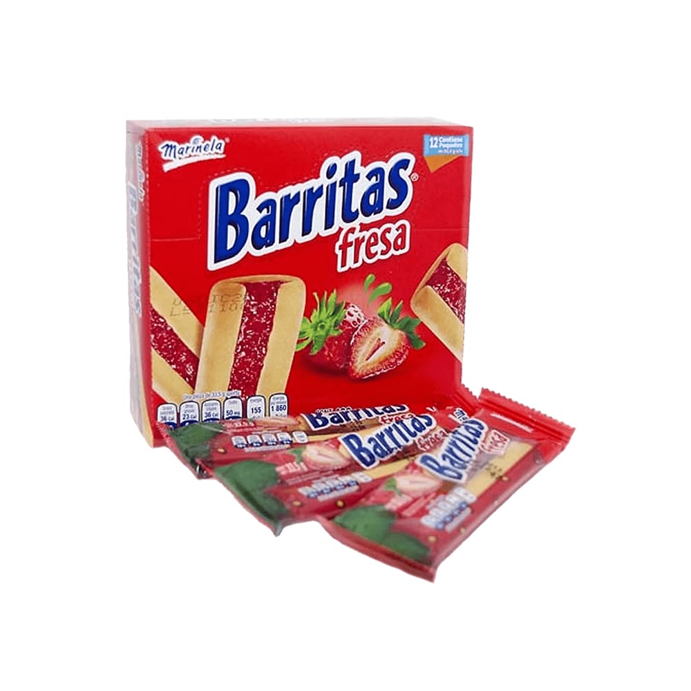 Barritas Marinela 402 g Sabor Fresa