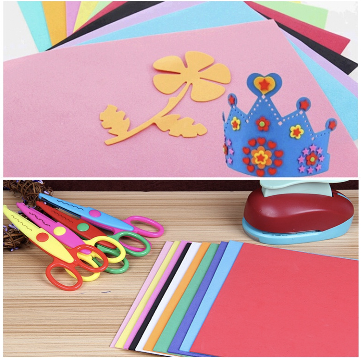 24 Pliegos lamina Foamy liso, fomi liso, goma eva para decoracion, manualidad tamaño carta