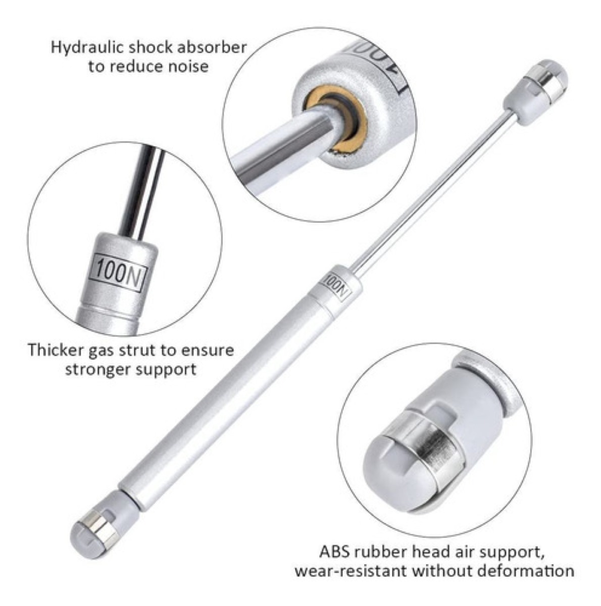 Pistones A Gas Pistón Elevable De Gas Amortiguador 100n/10kg