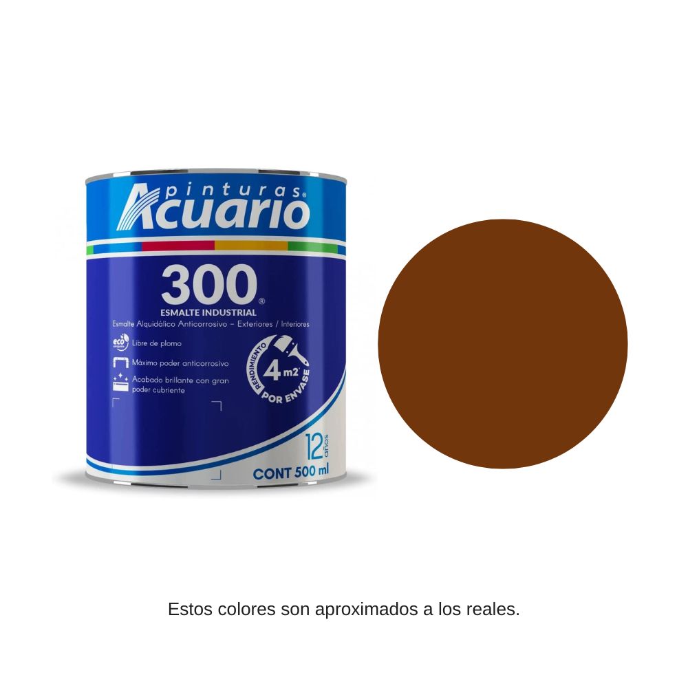 Pintura Esmalte 300 Color Cobre Acuario 500 Ml EA34705