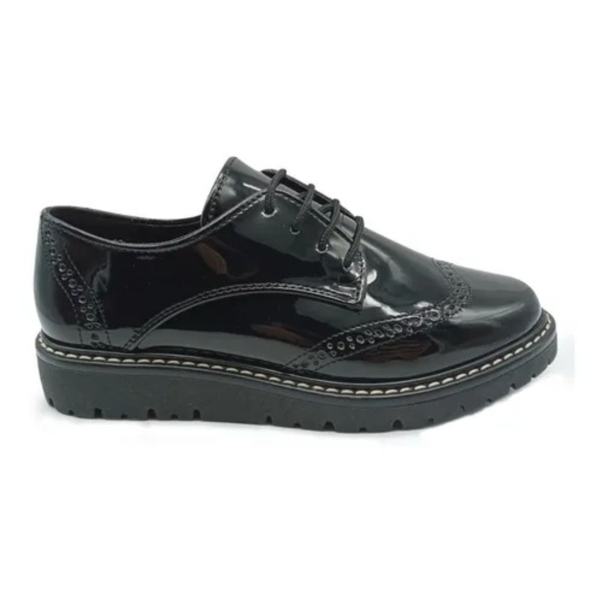 Zapato Bostoniano Mujer Agujeta Escolar Niñas Casual 1990