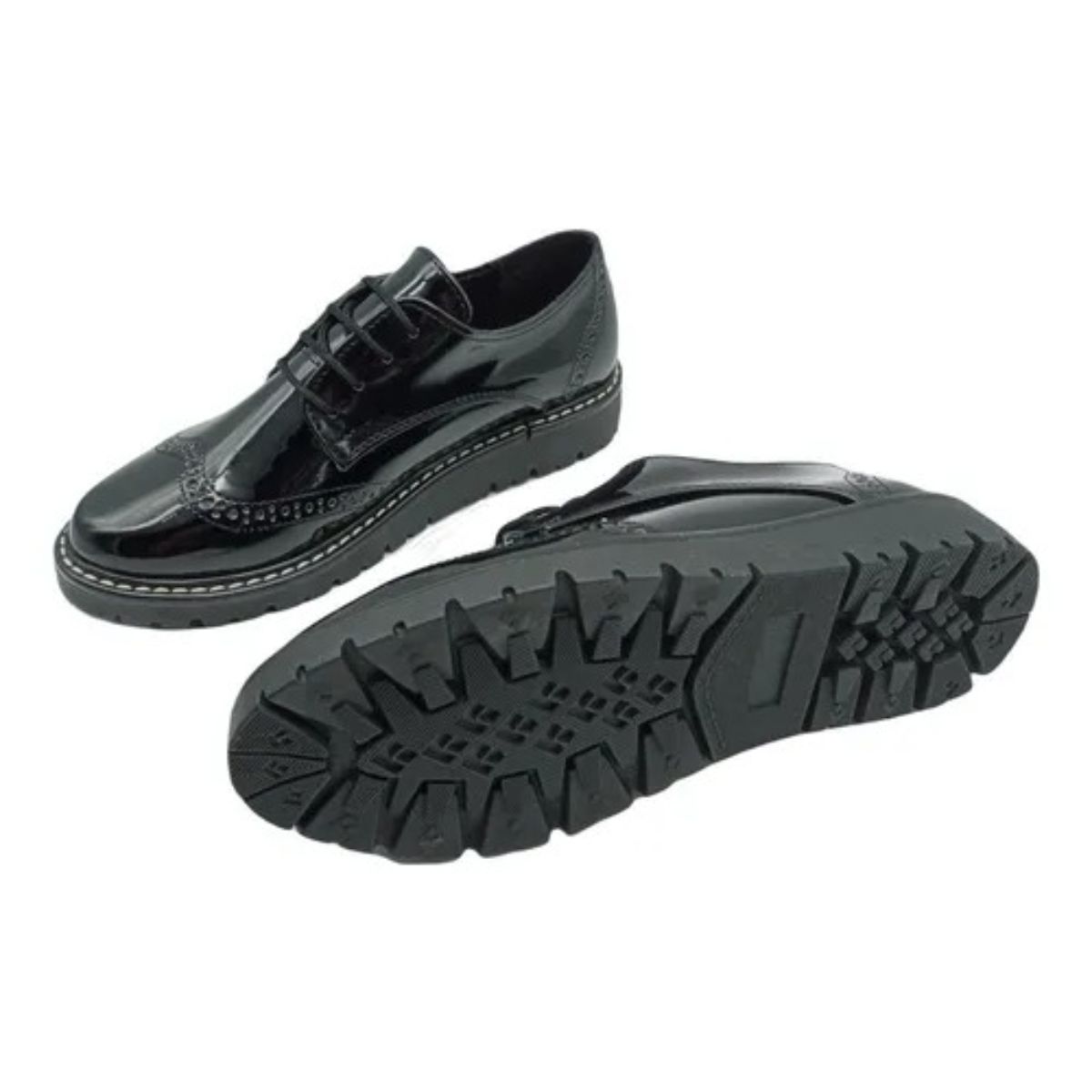 Zapato Bostoniano Mujer Agujeta Escolar Niñas Casual 1990