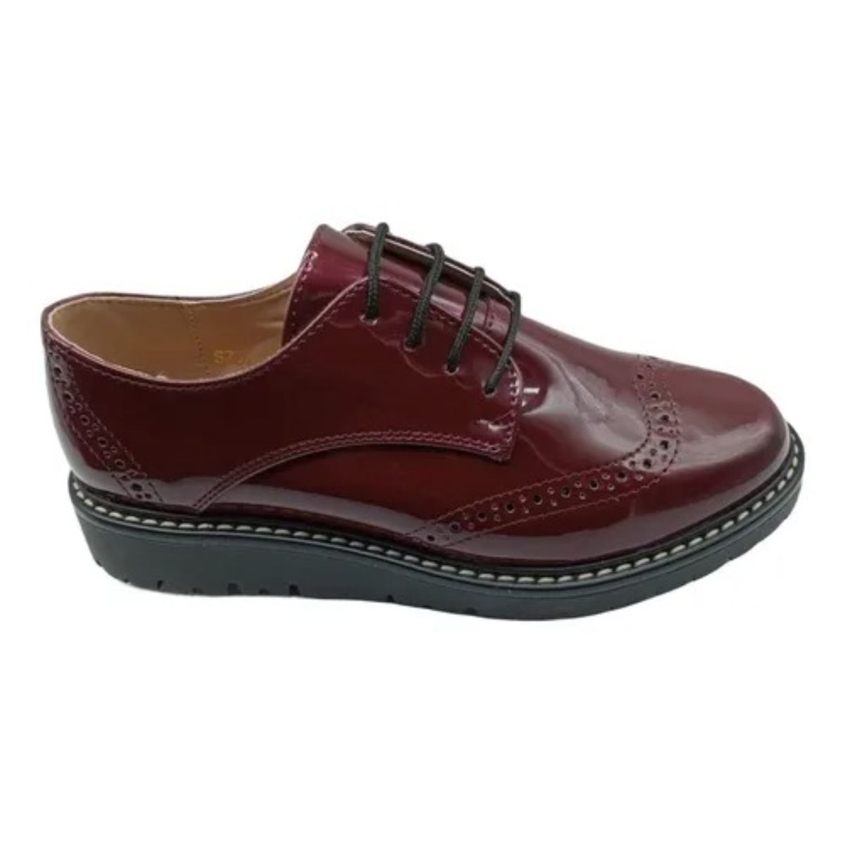 Zapato Bostoniano Mujer Agujeta Escolar Niñas Casual 1990