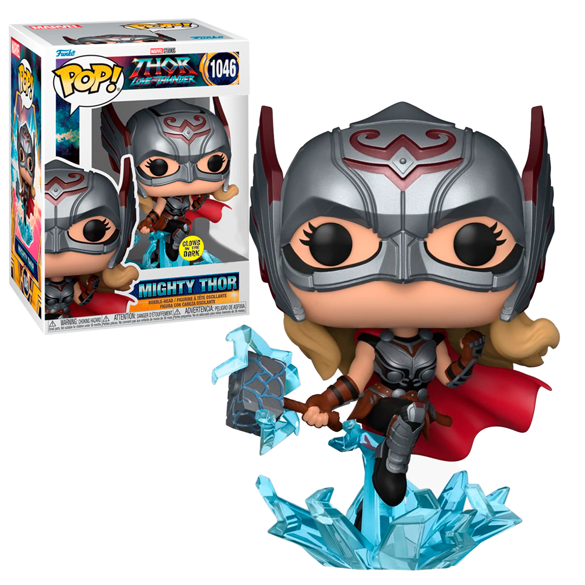 Funko Pop Mighty Thor #1046 Glow Love And Thunder Marvel Figura Original
