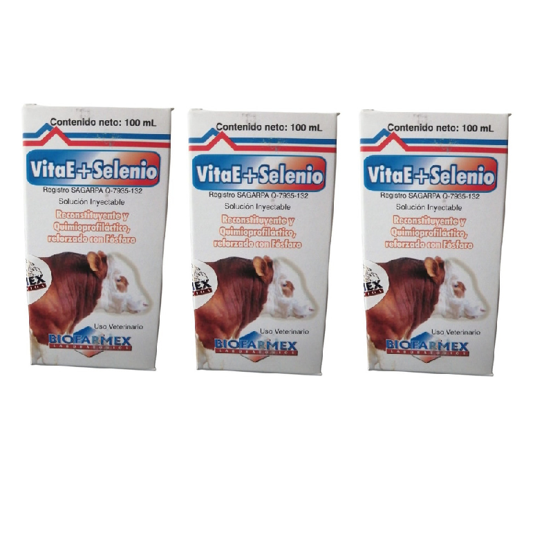 Vitamina E Y Selenio Vitae+selenio 100 Ml Biofarmex Pack C/3