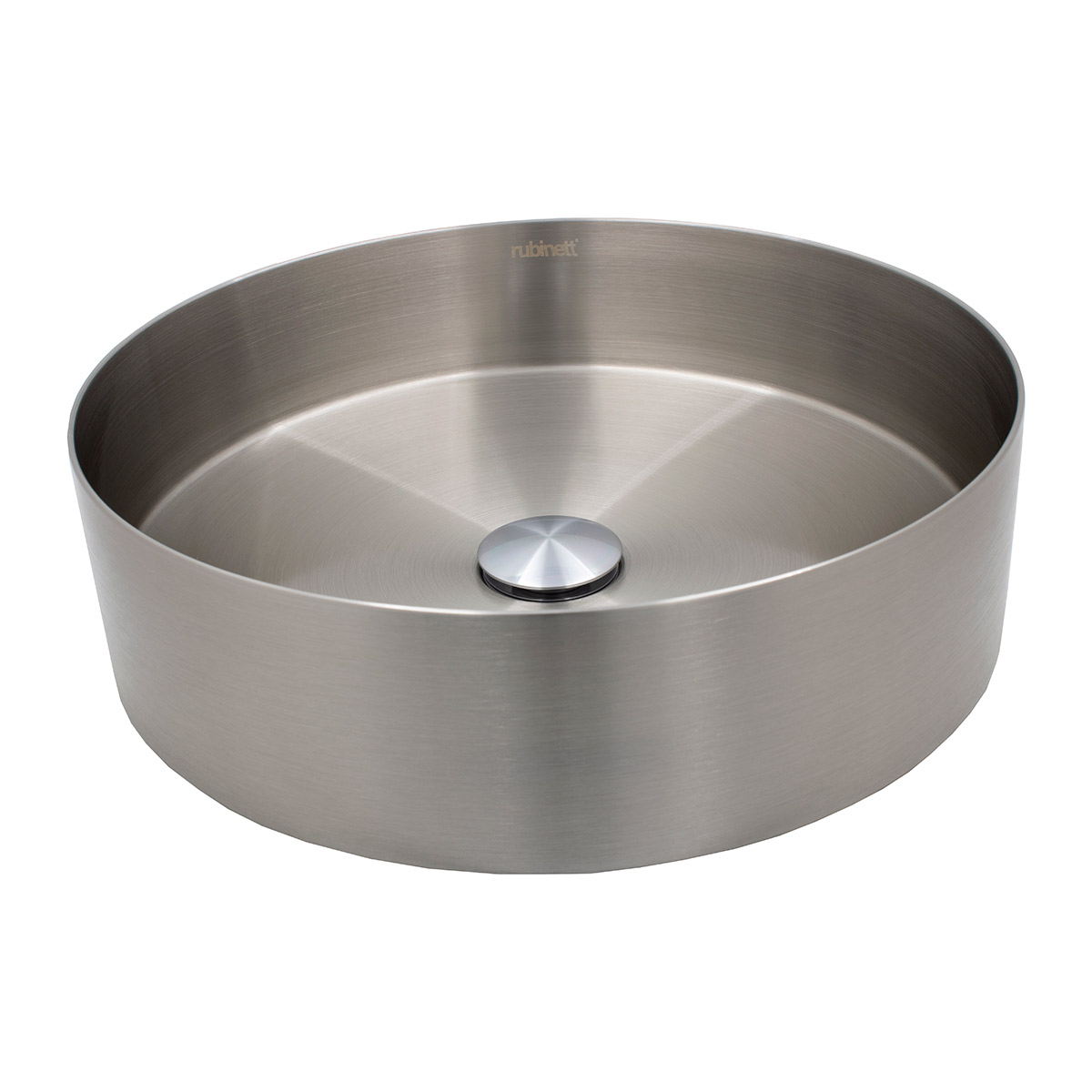 Ovalin Lavabo Redondo Acero Inoxidable 304 Satinado Lujo