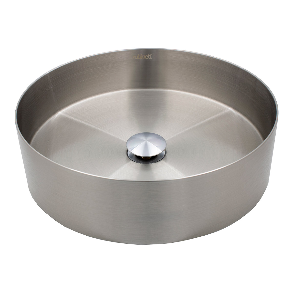 Ovalin Lavabo Redondo Acero Inoxidable 304 Satinado Lujo