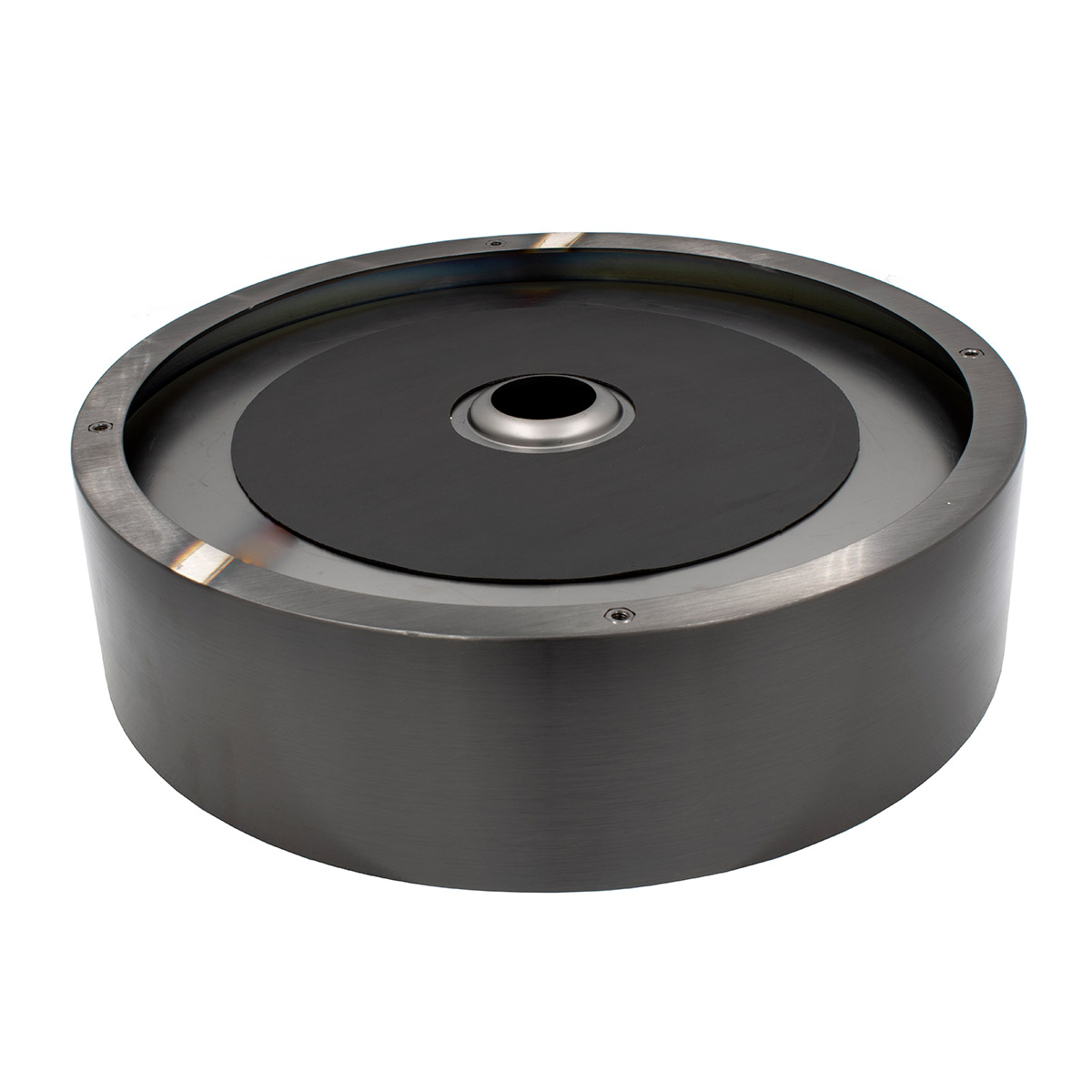 Ovalin Lavabo Redondo Acero Inoxidable 304 Negro Super Lujo