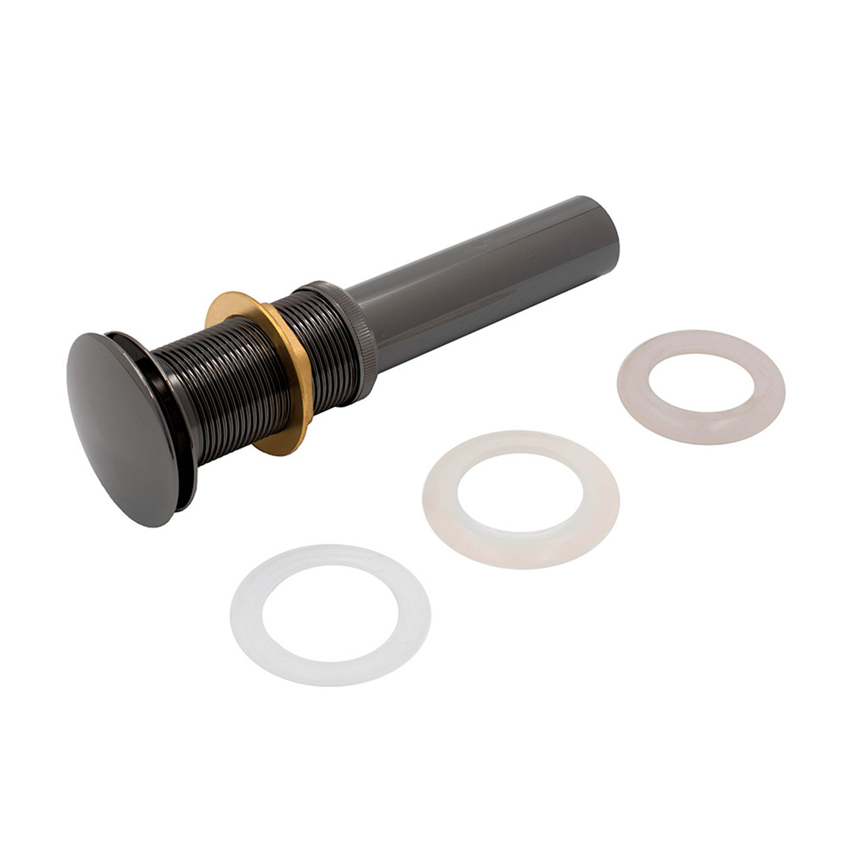 Ovalin Lavabo Redondo Acero Inoxidable 304 Negro Super Lujo