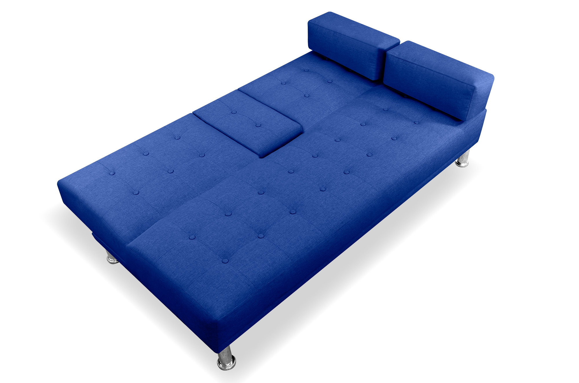 Queen Sofá  Cama Makora Con Portavasos Azul. El Envio cubre un 80% del Territorio Nacional