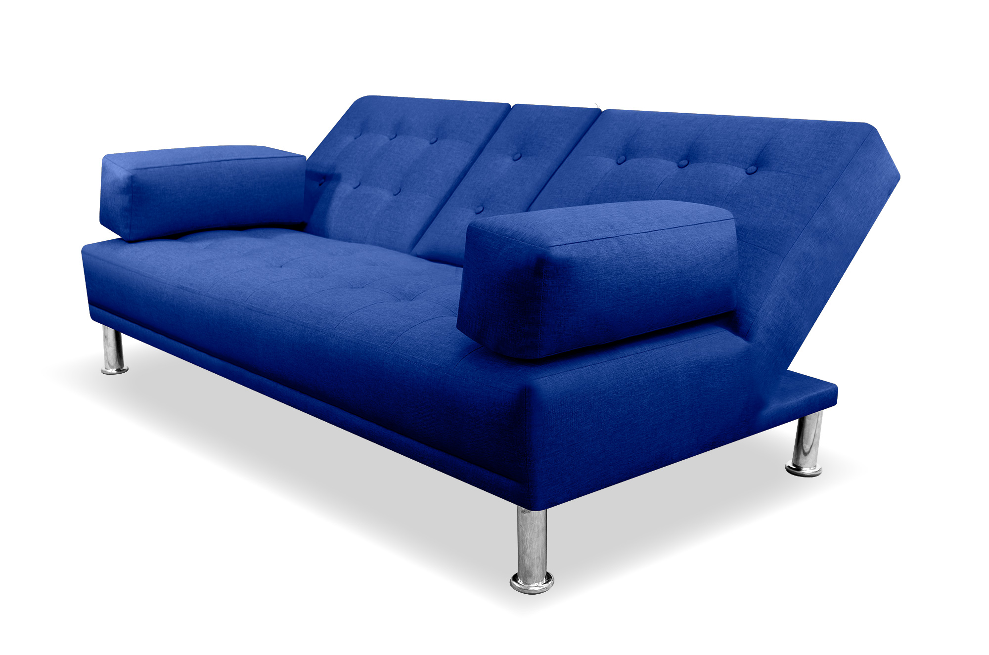 Queen Sofá  Cama Makora Con Portavasos Azul. El Envio cubre un 80% del Territorio Nacional