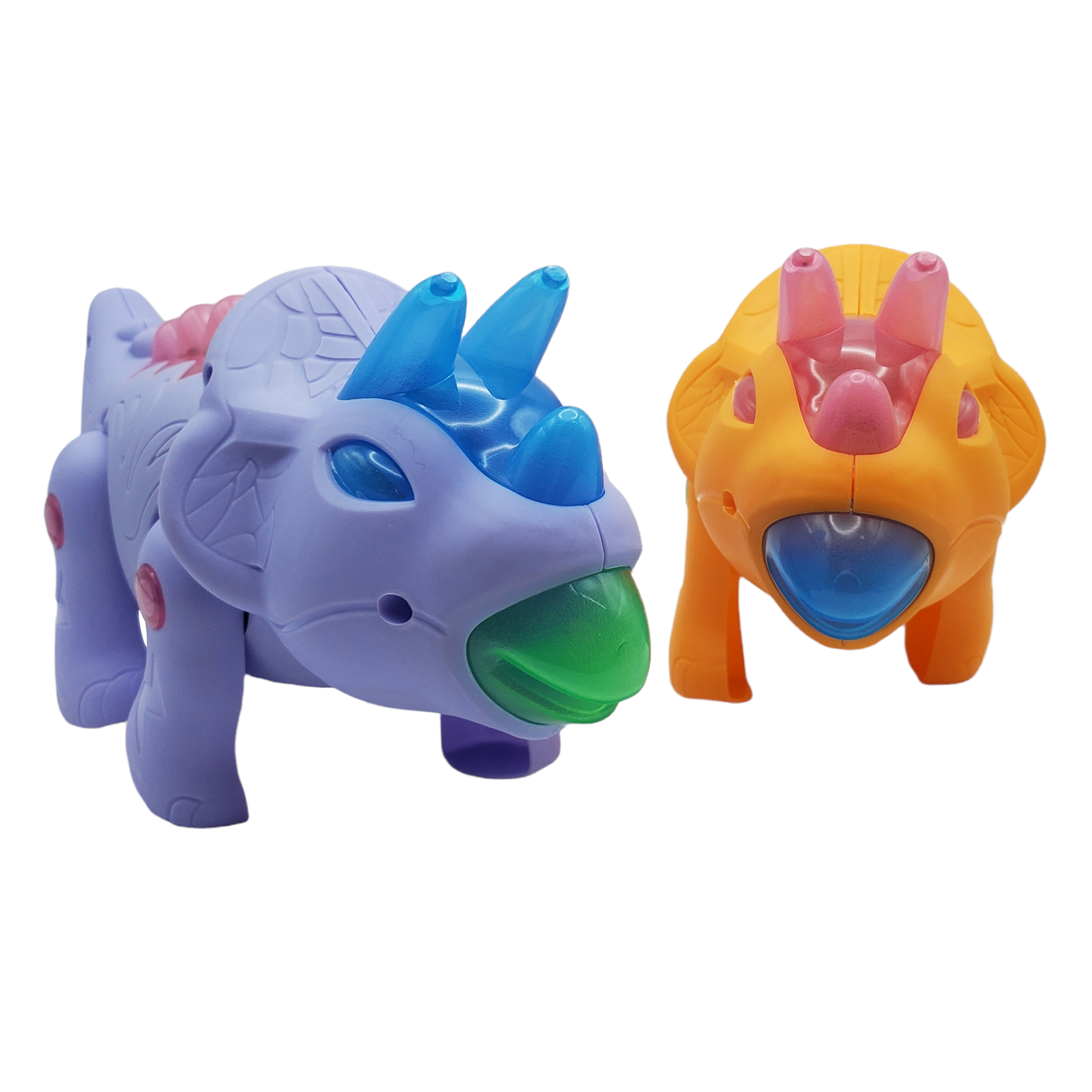 Dinosaurio Triceratops Caminador Con Luz Y Sonido