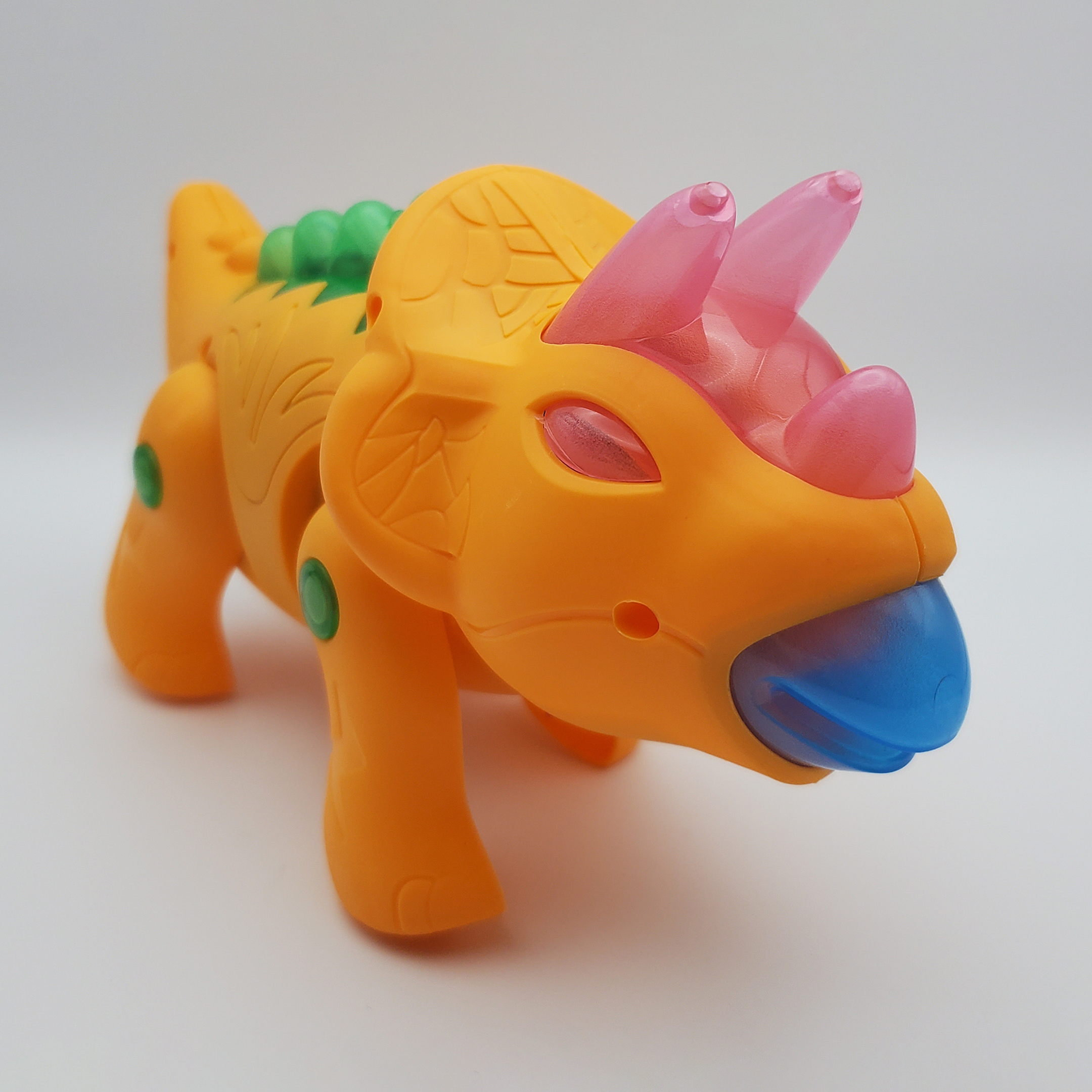 Dinosaurio Triceratops Caminador Con Luz Y Sonido