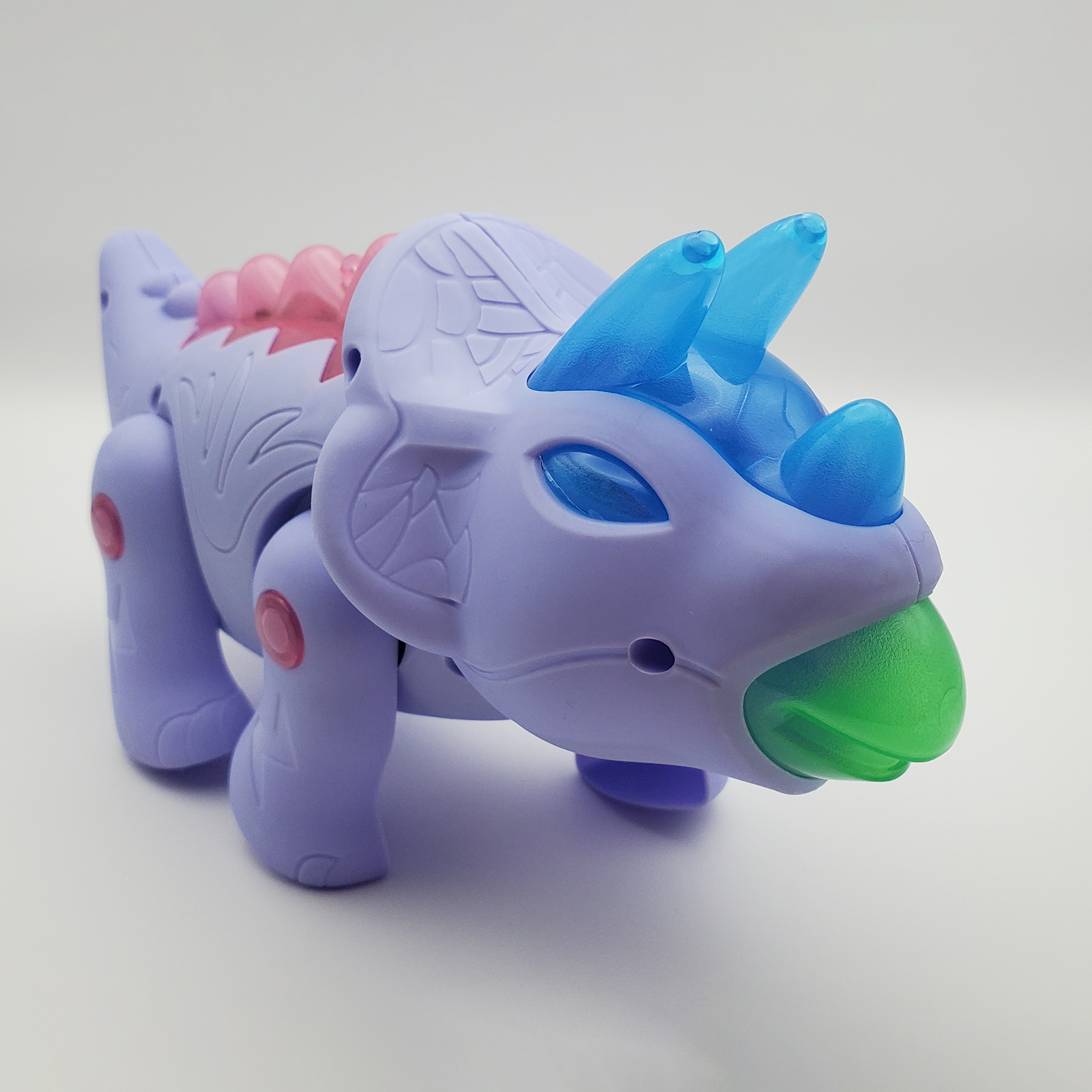 Dinosaurio Triceratops Caminador Con Luz Y Sonido