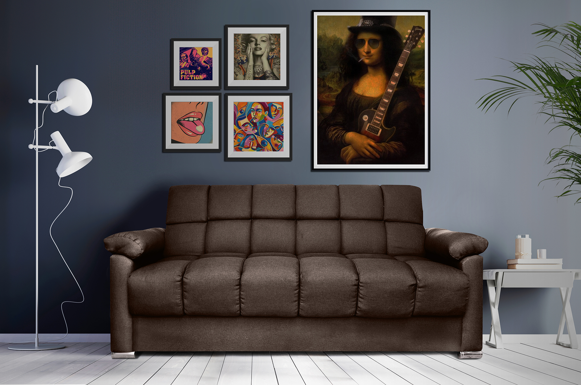 Meraki Sofá Cama Makora Lino Chocolate.  El envío cubre un 80% de Territorio Nacional