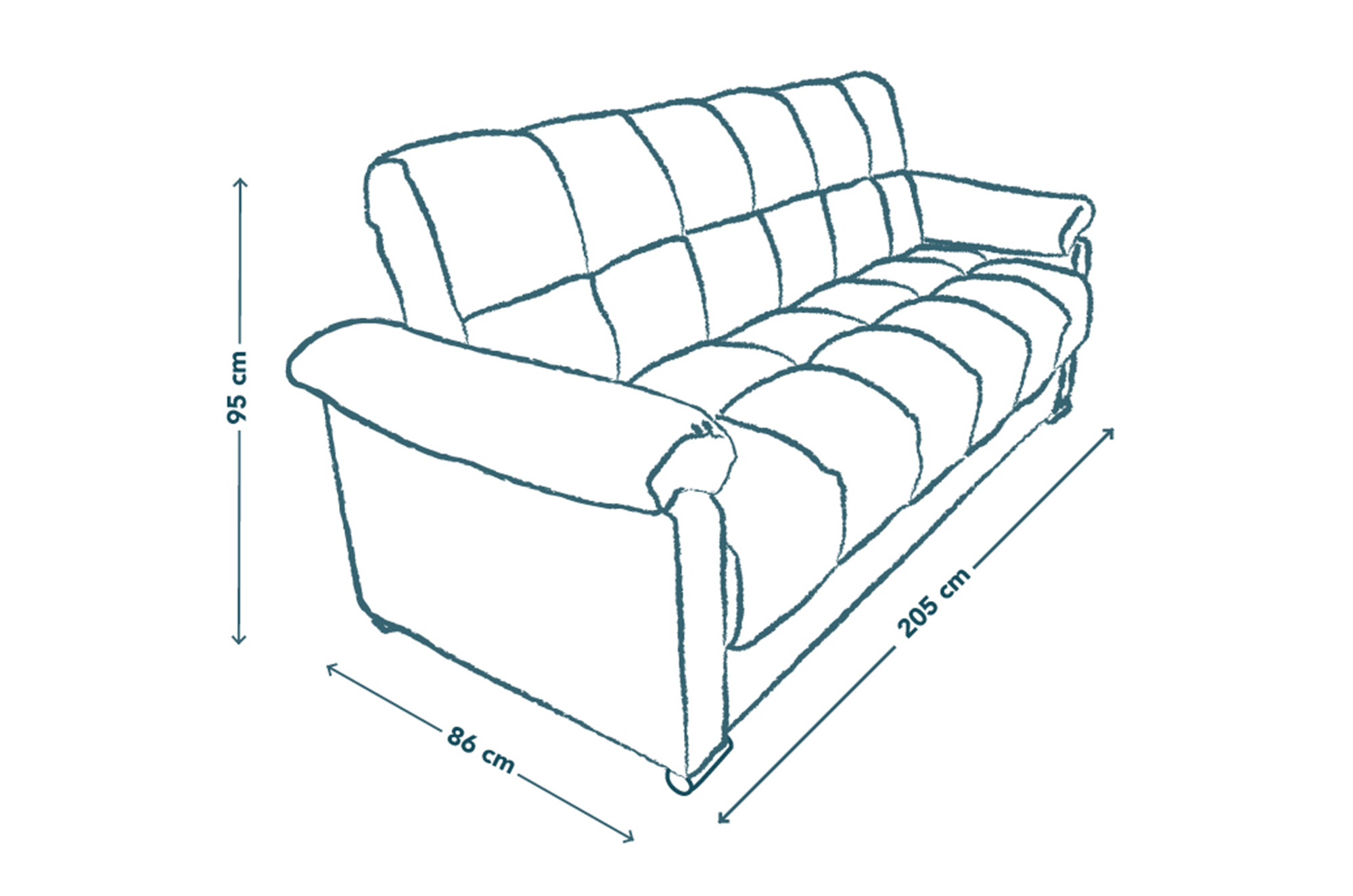 Meraki Sofá Cama Makora Lino Chocolate.  El envío cubre un 80% de Territorio Nacional