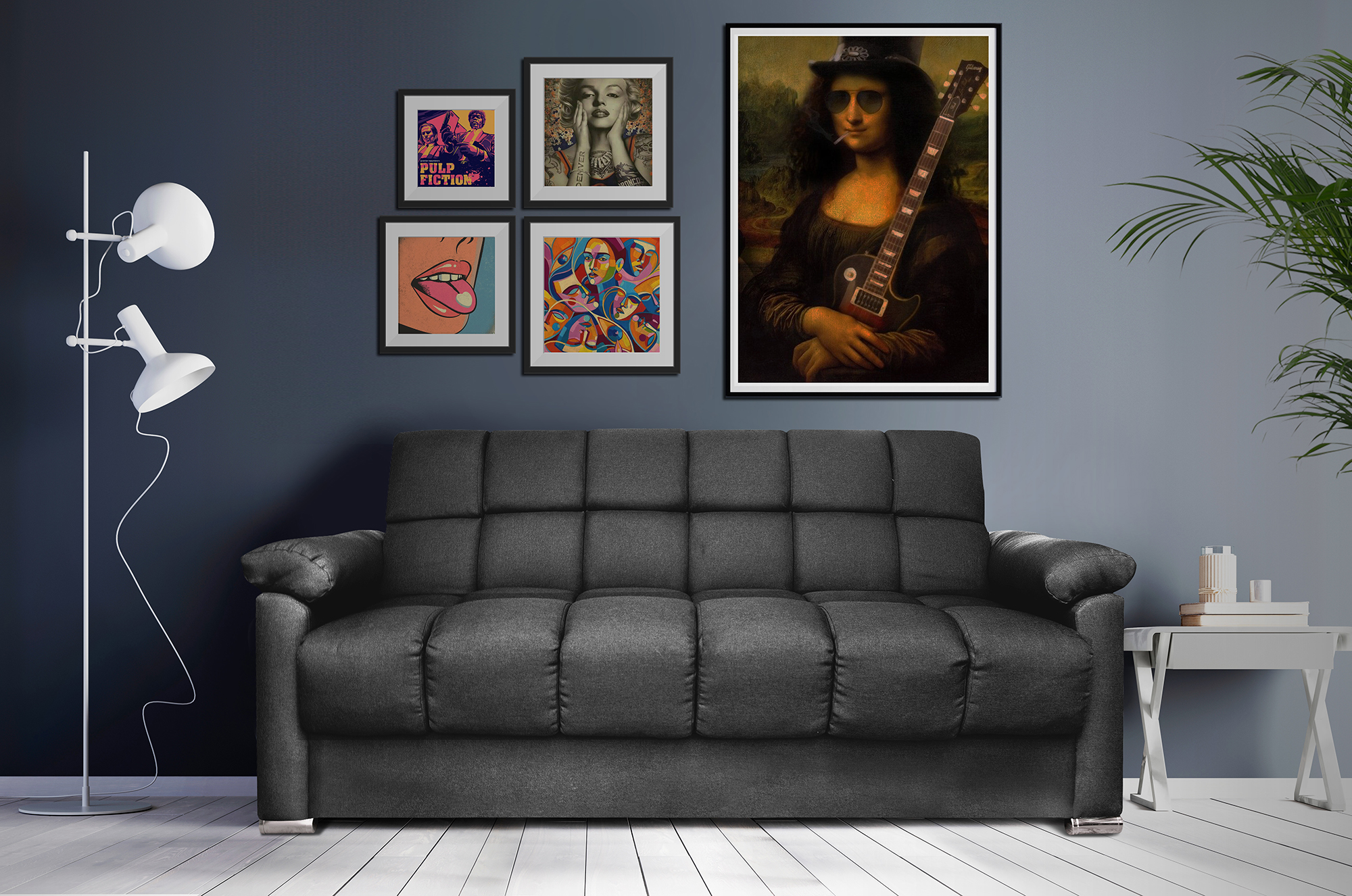 Meraki Sofá Cama Makora Lino Gris Oxford.  El envío cubre un 80% de Territorio Nacional