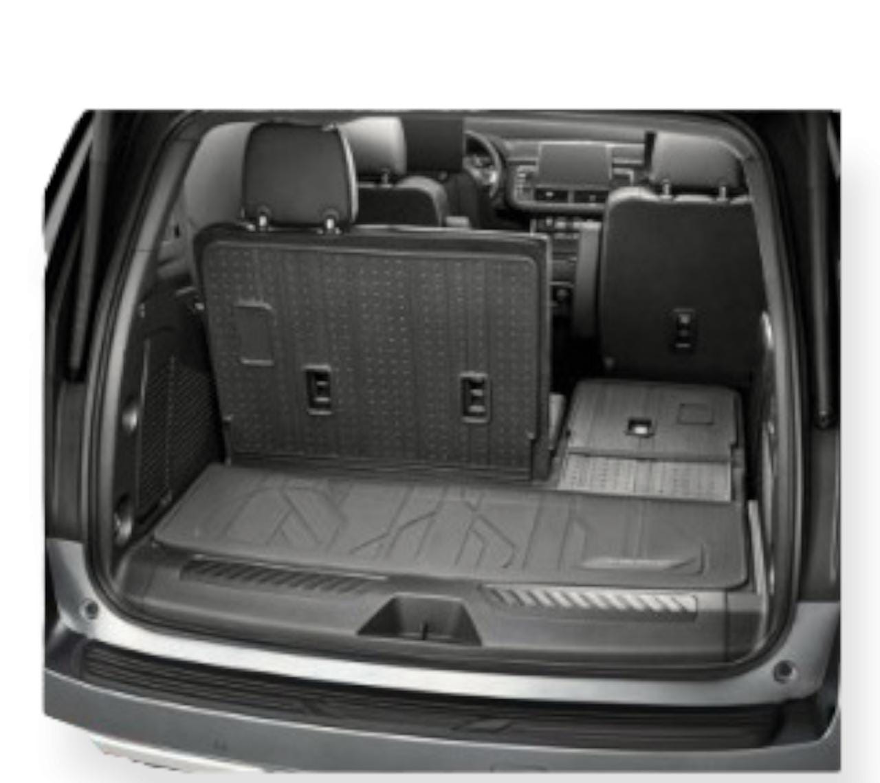 Tapete de cajuela de vinil rígido con emblema Chevrolet para Suburban 2021 a 2023 Original GM 