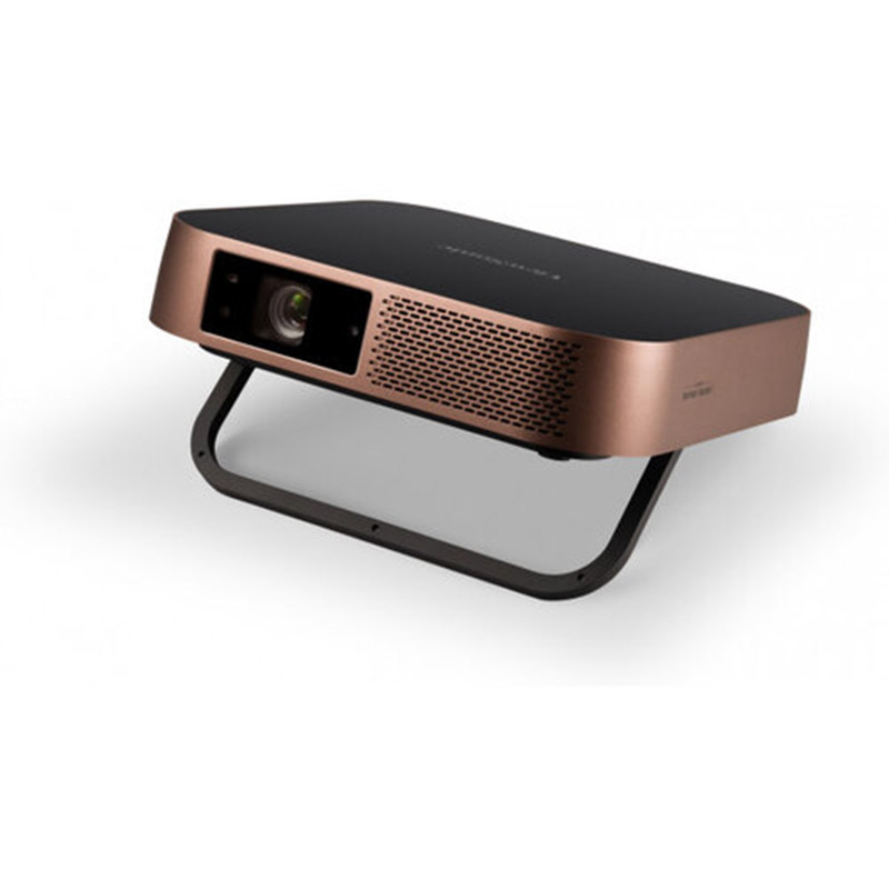 Proyector Portátil ViewSonic M2 LED, 1920 x 1080, 1200 Lúmenes, Bluetooth, con Bocinas, Bronce/Negro