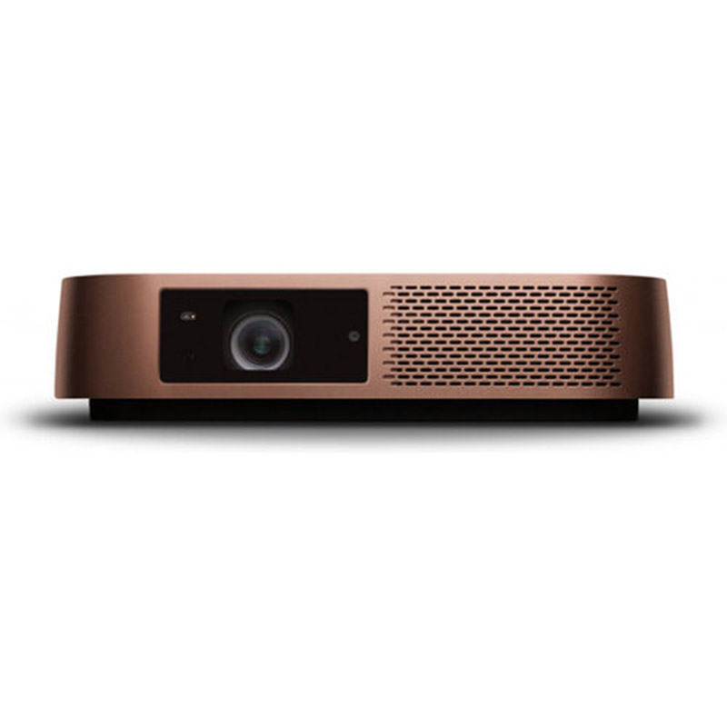 Proyector Portátil ViewSonic M2 LED, 1920 x 1080, 1200 Lúmenes, Bluetooth, con Bocinas, Bronce/Negro