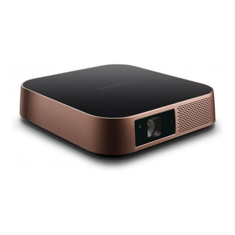 Proyector Portátil ViewSonic M2 LED, 1920 x 1080, 1200 Lúmenes, Bluetooth, con Bocinas, Bronce/Negro