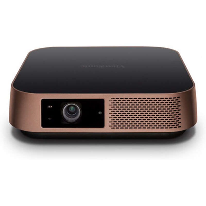 Proyector Portátil ViewSonic M2 LED, 1920 x 1080, 1200 Lúmenes, Bluetooth, con Bocinas, Bronce/Negro