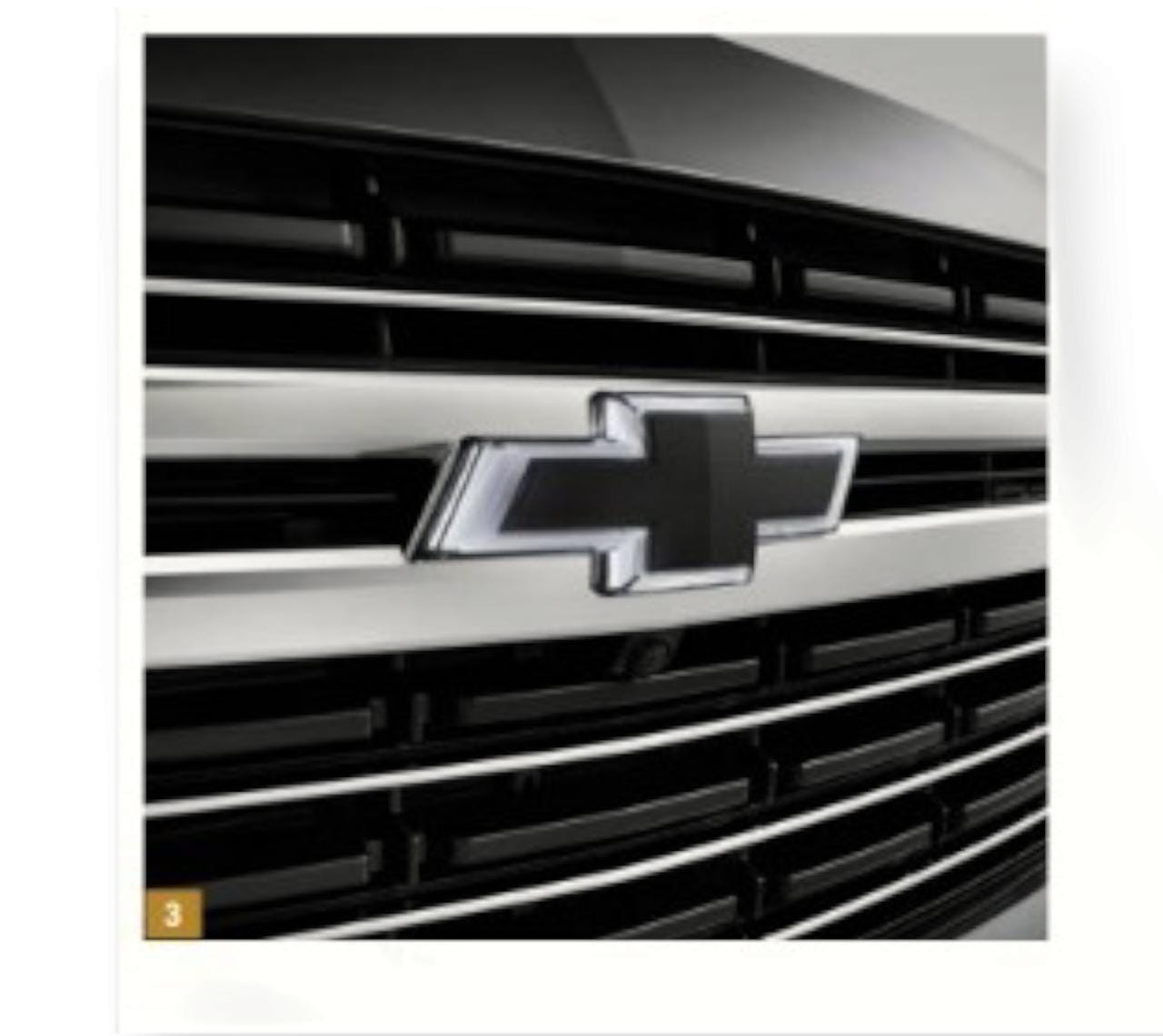 KIT DE EMBLEMA CHEVROLET ILUMINADO COLOR NEGRO PARA SUBURBAN/ TAHOE 21/22 