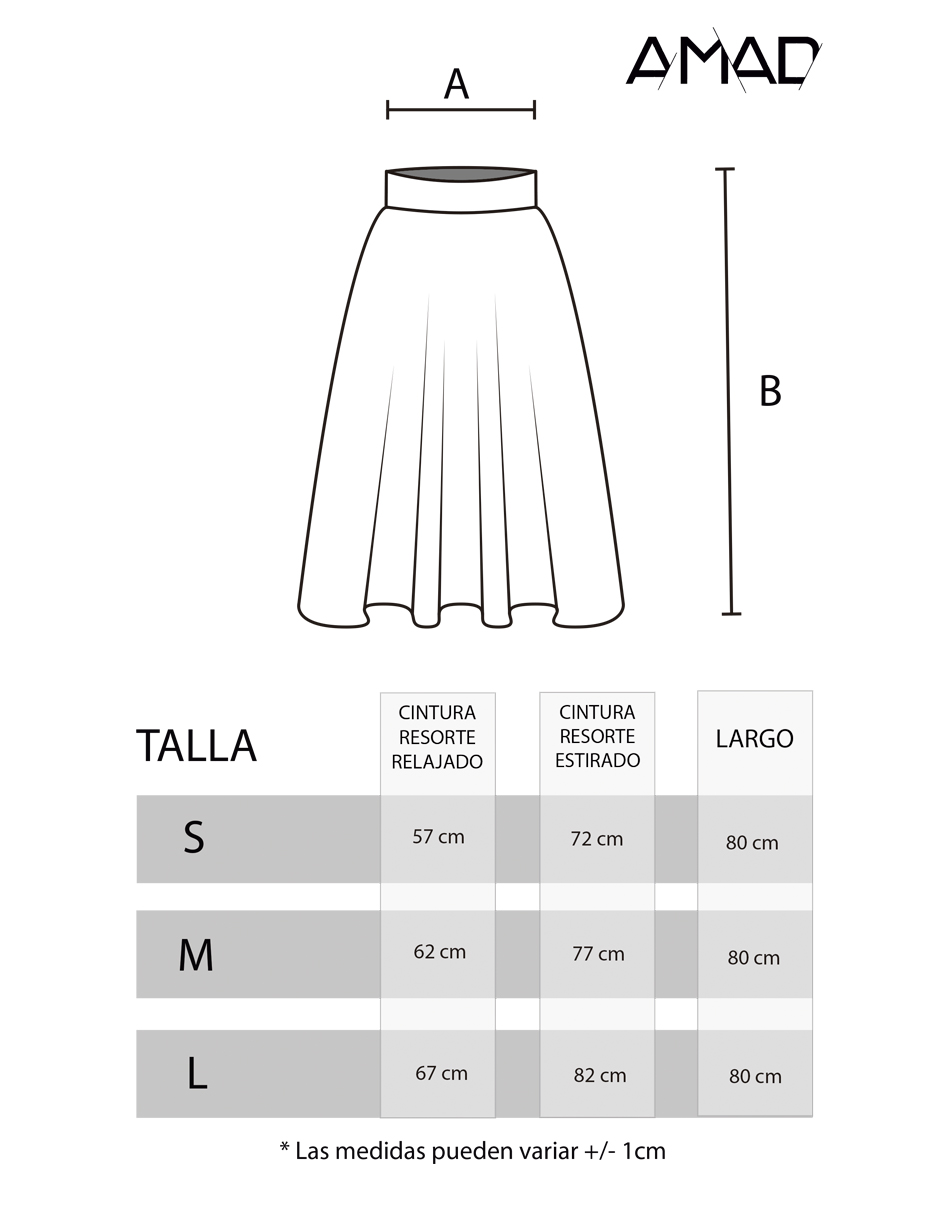Falda tul picos AMAD para mujer 