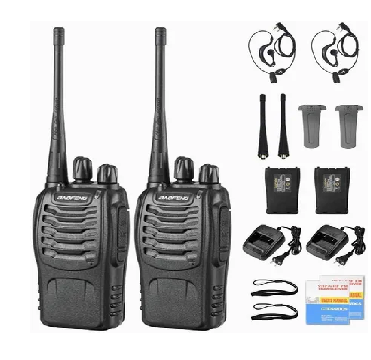 Set de Radios  Bf-888s Uhf Con Manos Libres 