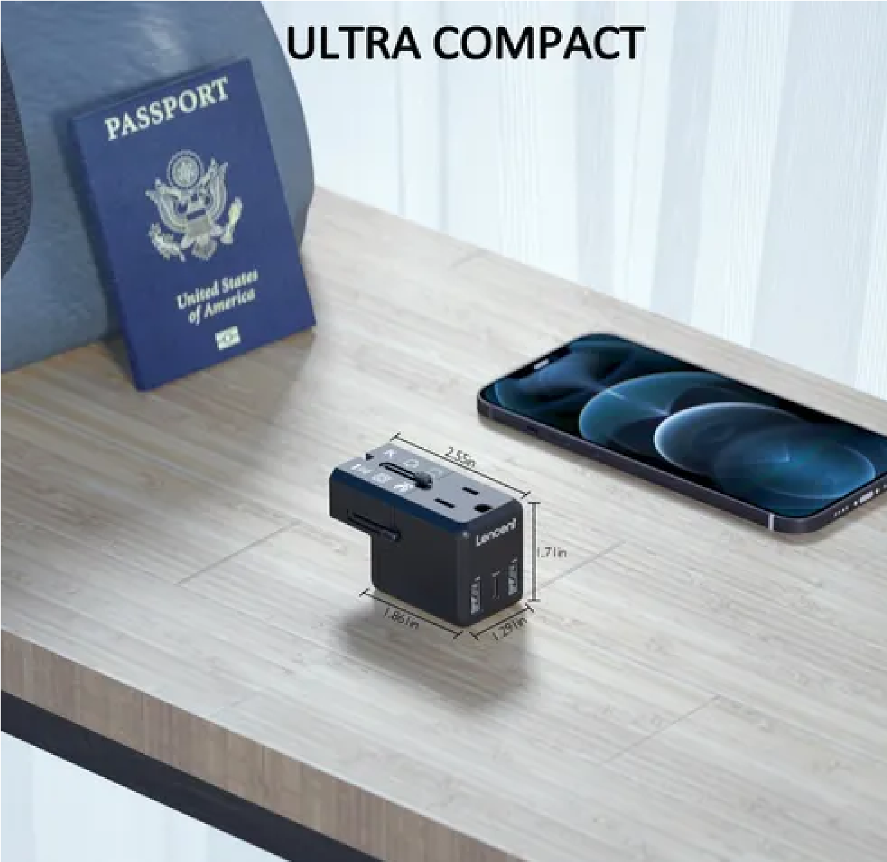 Adaptador De Viaje Enchufe Universal Clavija Usb Cargador