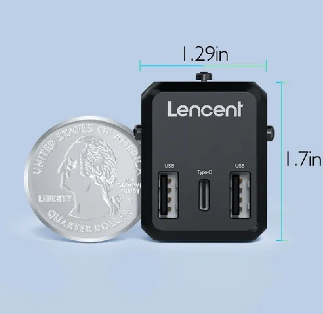 Adaptador De Viaje Enchufe Universal Clavija Usb Cargador