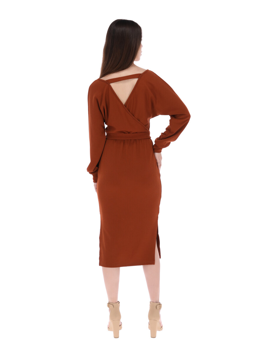 Vestido falda lápiz con aberturas AMAD para mujer 