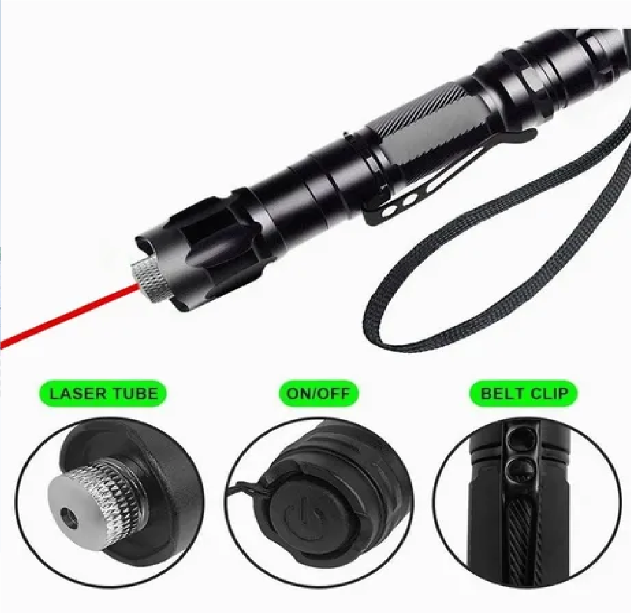 Puntero Laser Rojo Potente 5000mw