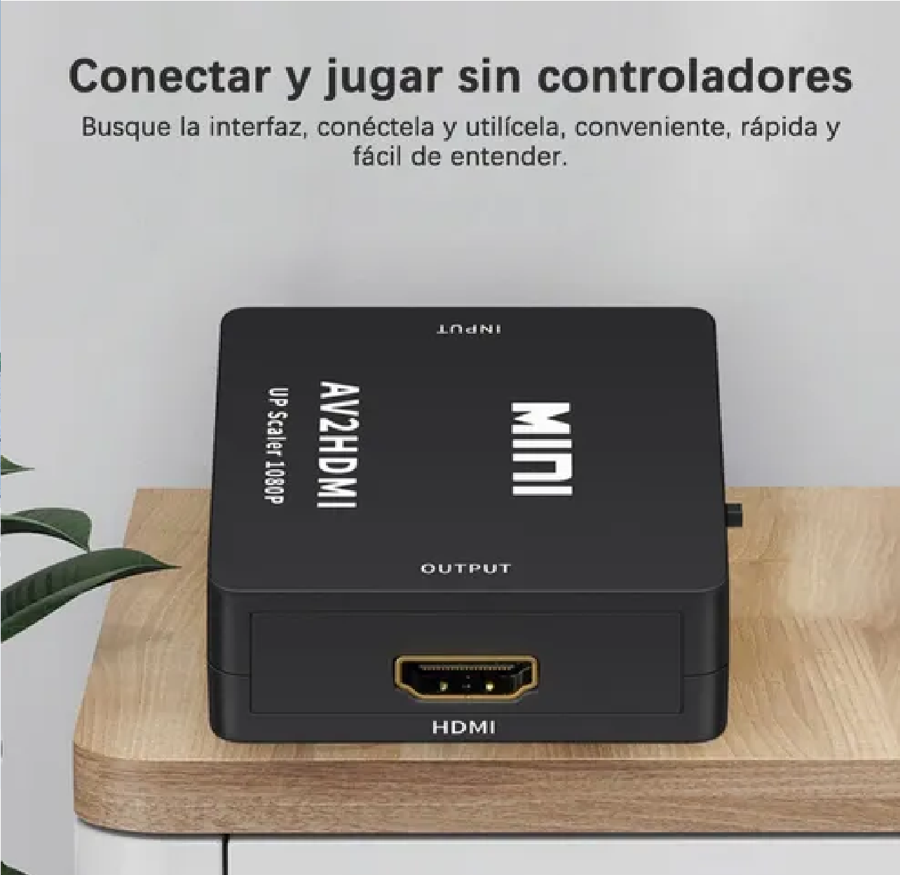 Adaptador Rca Vga A Hdmi 1080p Convertidor De Audio Y Video