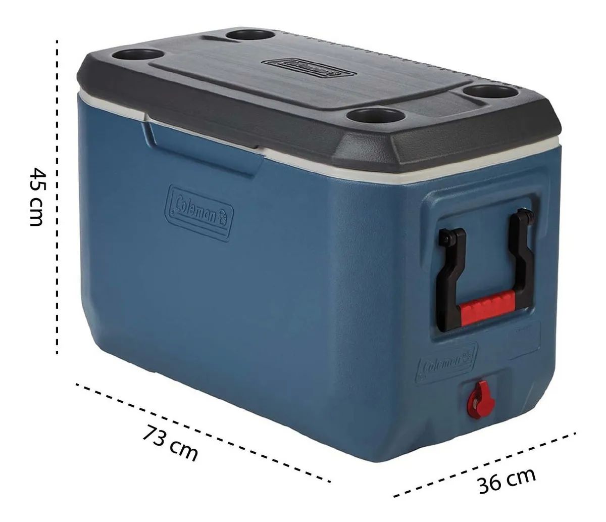 Hielera 70 QT Xtreme 100 Latas Campismo Playa Azul Coleman