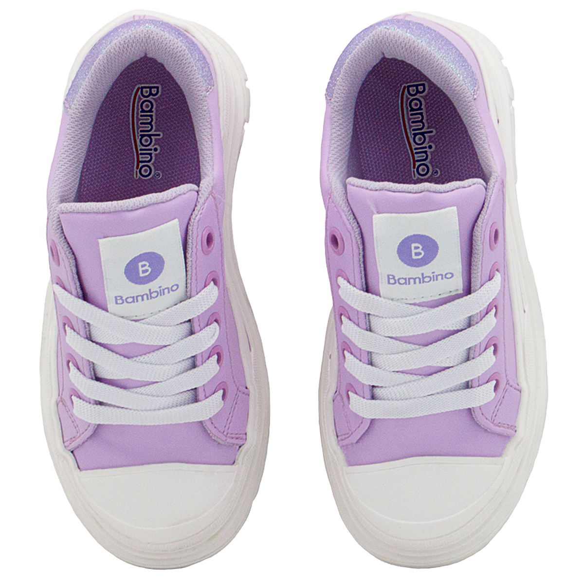 Tenis Infantil Moda Para Niña Bambino Color Lila 18-23