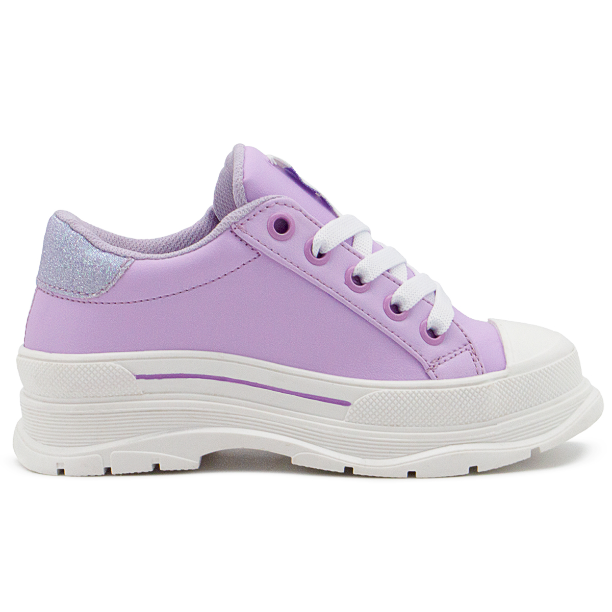 Tenis Infantil Moda Para Niña Bambino Color Lila 18-23