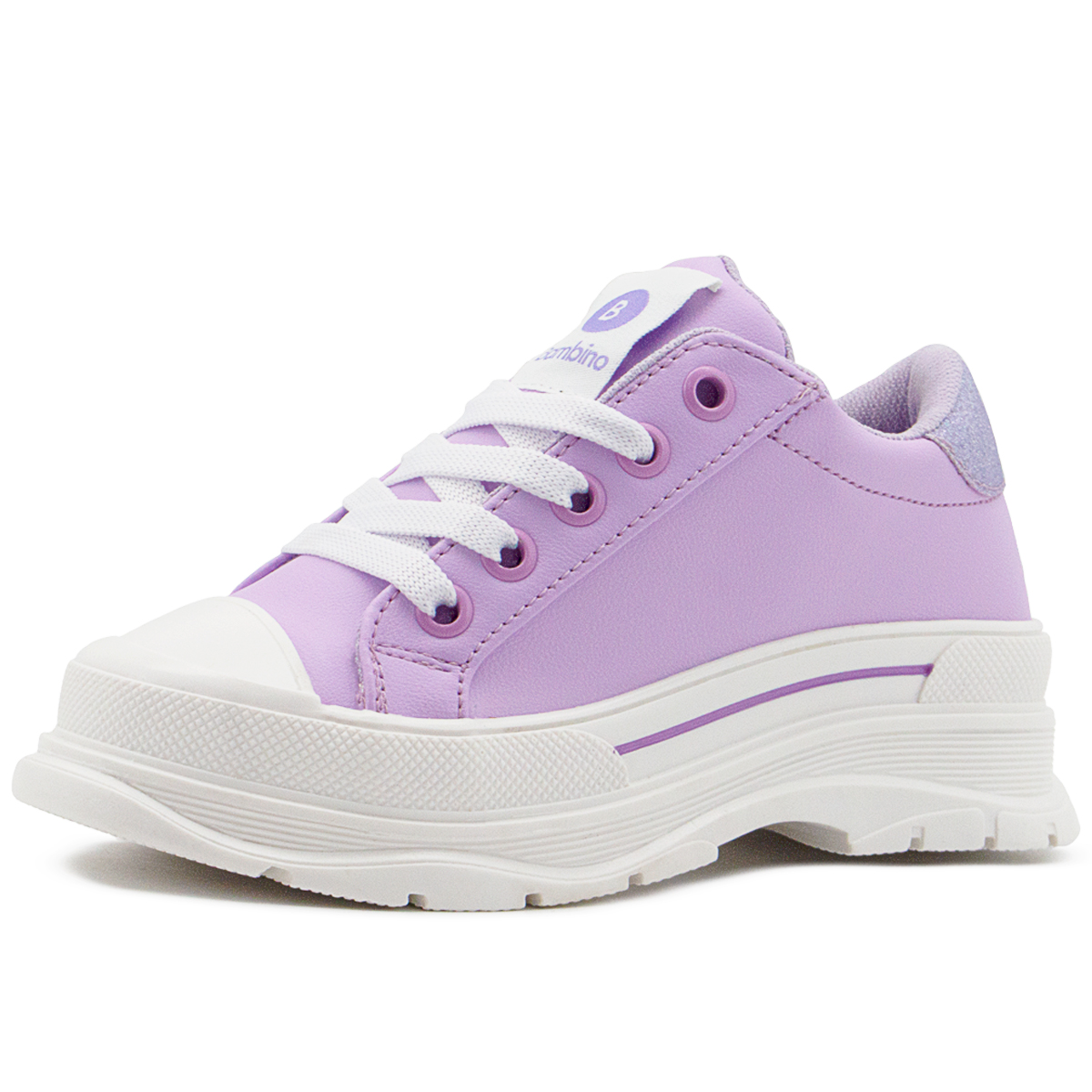 Tenis Infantil Moda Para Niña Bambino Color Lila 18-23