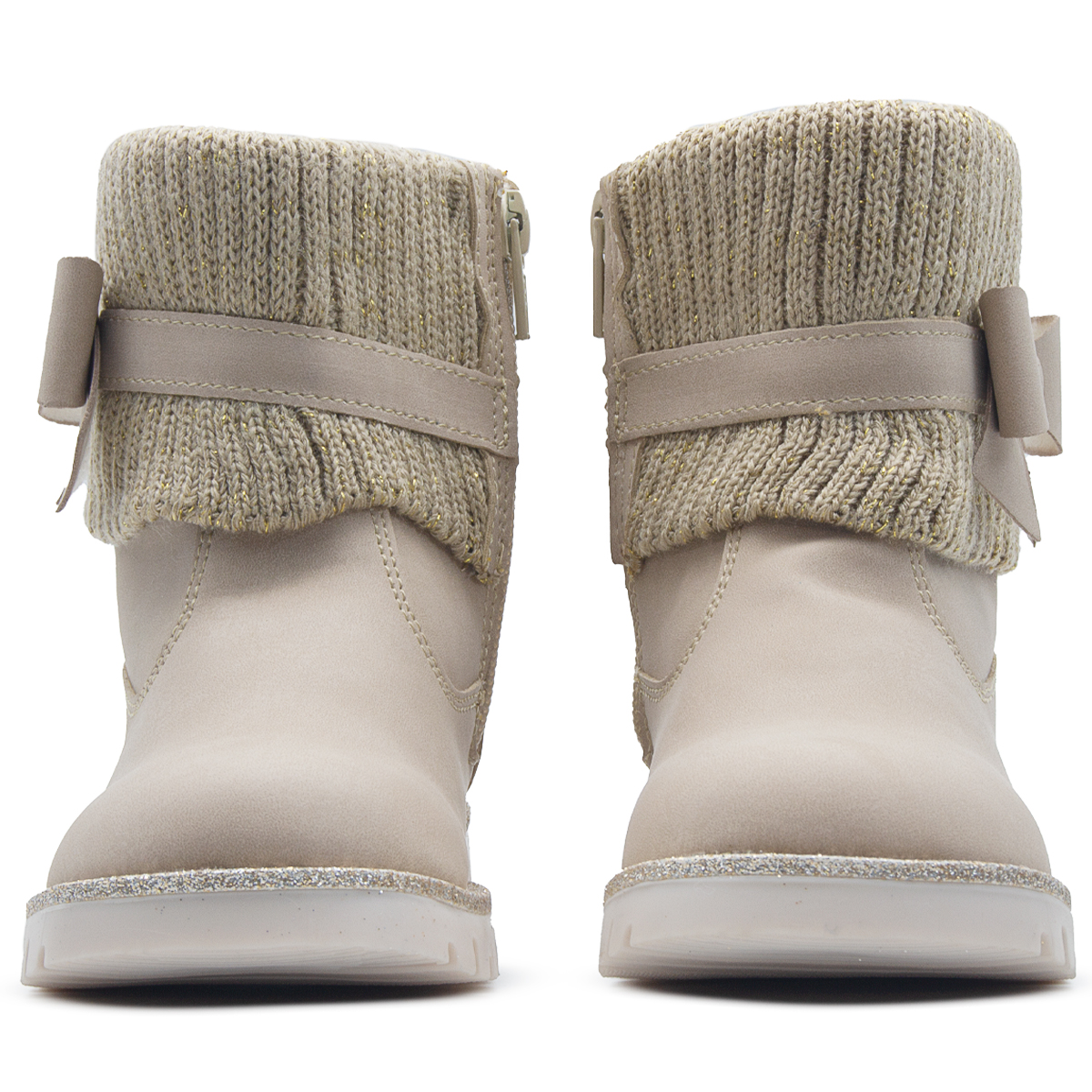 Bota Invernal Para Niña Bambino Calientitas Beige 13-17