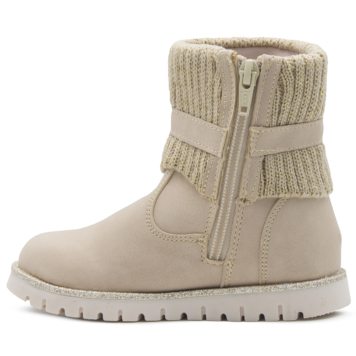 Bota Invernal Para Niña Bambino Calientitas Beige 13-17