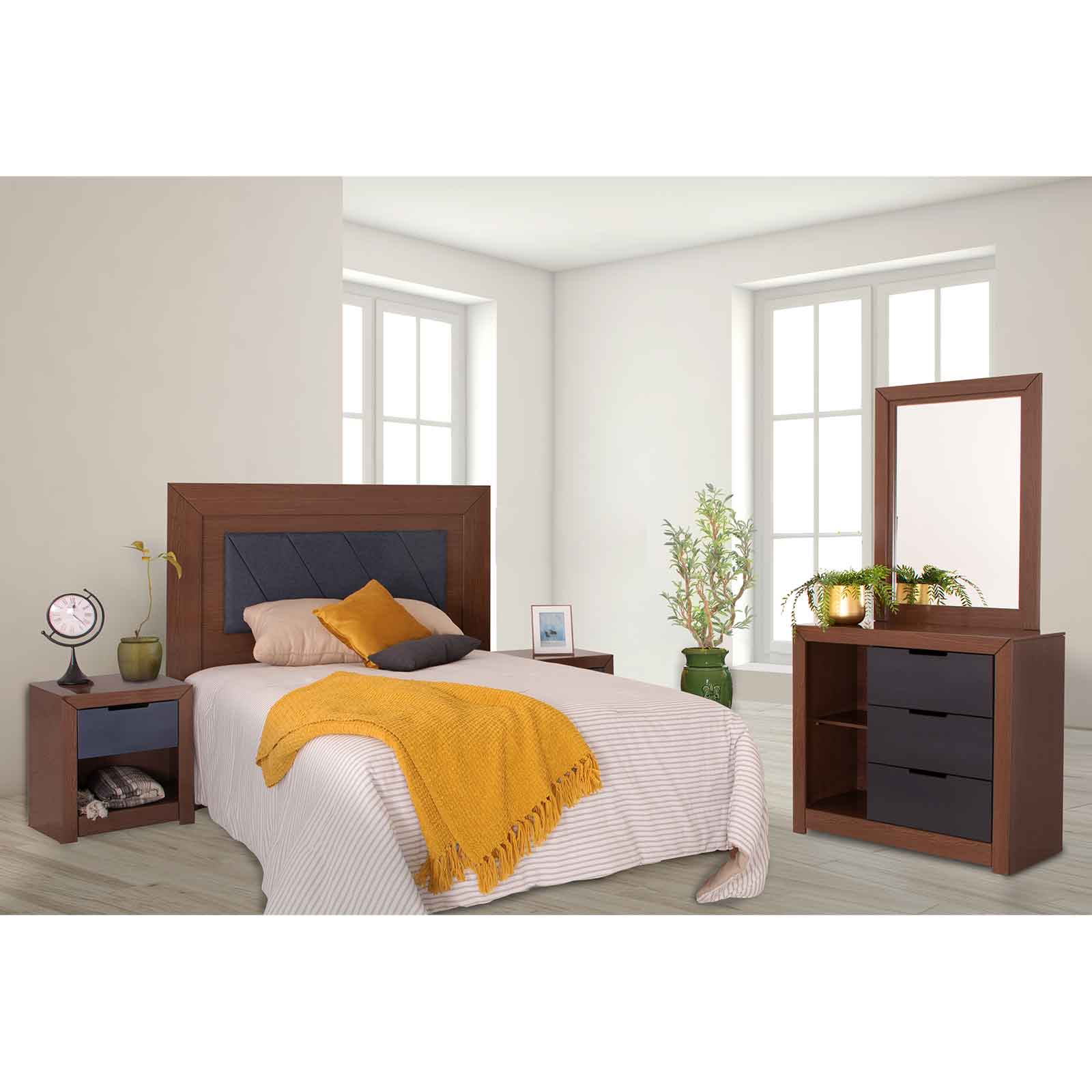 RECÁMARA AMBER QUEEN SIZE 5 PIEZAS-ENTREGA ÚNICAMENTE EN CDMX, QUERÉTARO, PACHUCA, TOLUCA Y SUS ÁREAS METROPOLITANAS