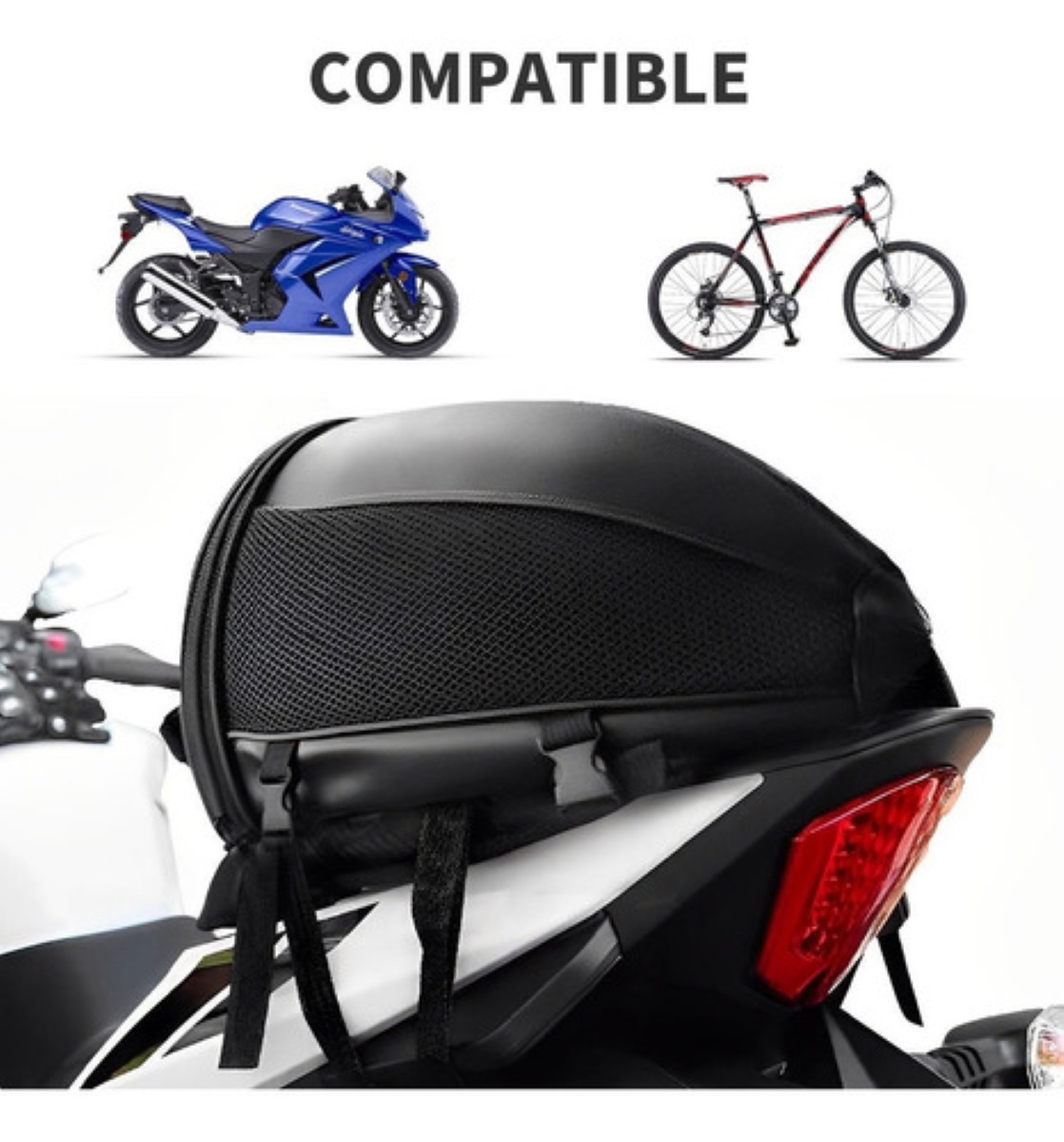 Maleta Trasera De Moto Mochila Motocicleta Impermeable