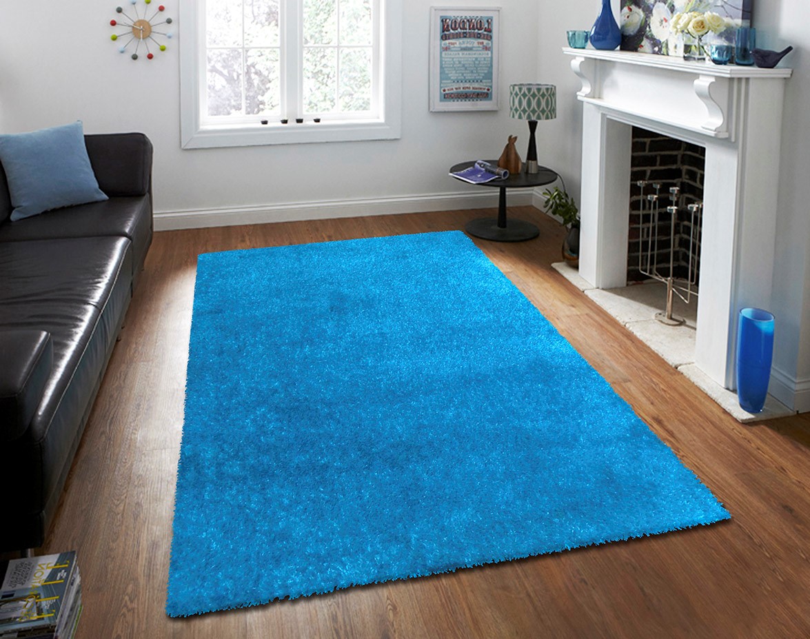 Tapete Decorativo para sala o cuarto, muy Suave Shag Peludo 1.40x2.0mts Tonos Mostaza, Rojo, Turquesa, Plata, Morado, Naranja, Café, rosa y blanco con negro