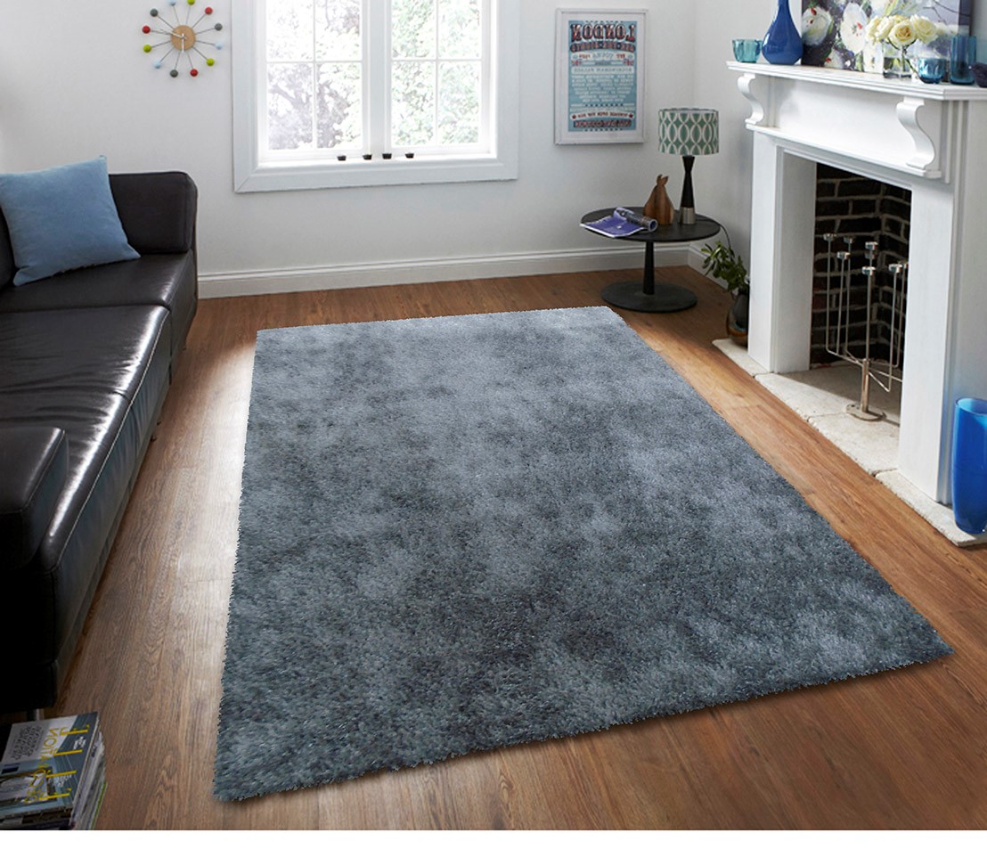 Tapete Decorativo para sala o cuarto, muy Suave Shag Peludo 1.40x2.0mts Tonos Mostaza, Rojo, Turquesa, Plata, Morado, Naranja, Café, rosa y blanco con negro